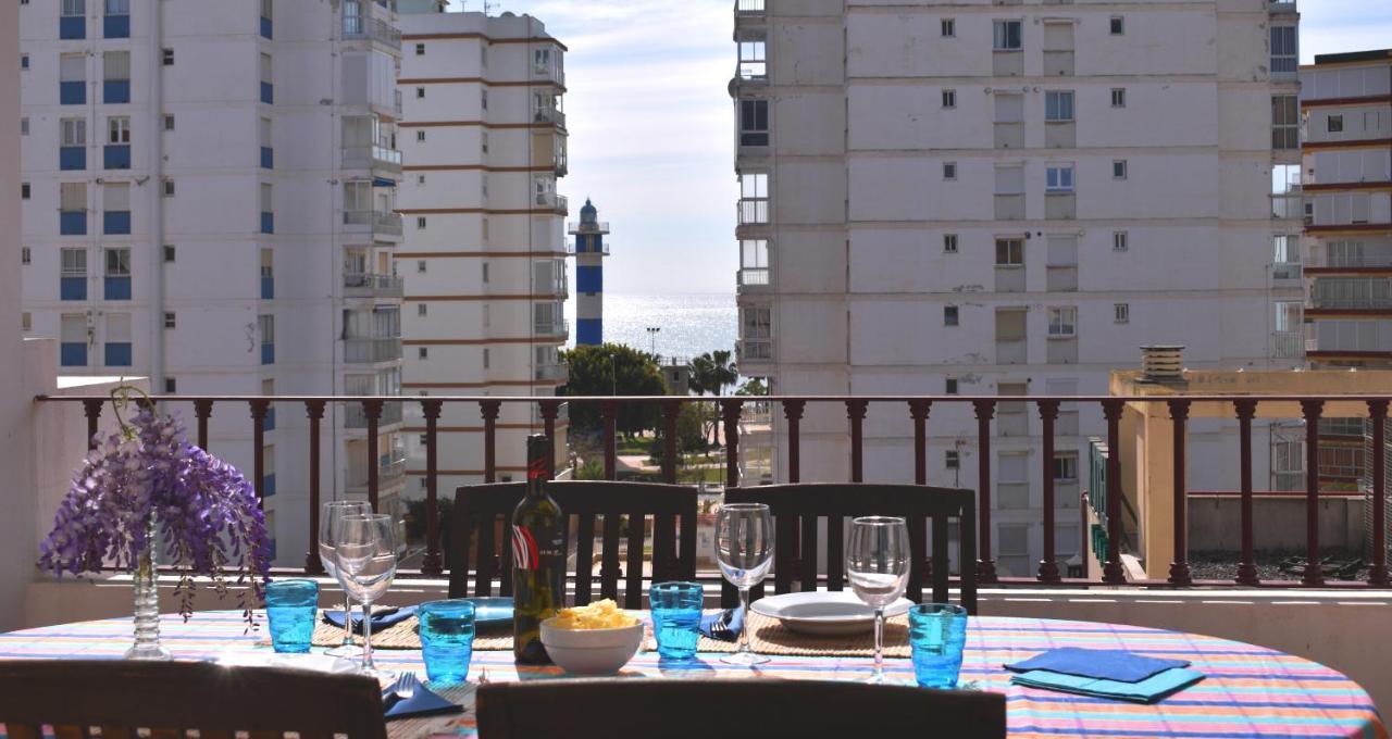 Atico Con Gran Terraza Y Vistas Al Mar Apartment Torre Del Mar Luaran gambar